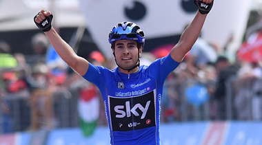 2017年　ジロ・デ・イタリア　第21ステージで優勝したミケル・ランダ（チームスカイ）